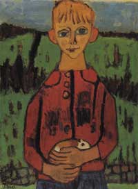 Enfant au cochon d'inde
